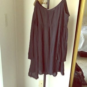 Little boho black dress